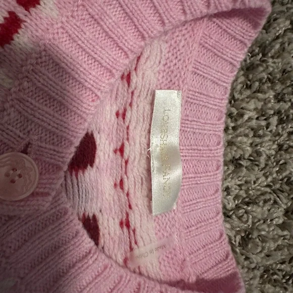 LoveShackFancy Pink and Red Kids Jacket - Picture 2 of 2